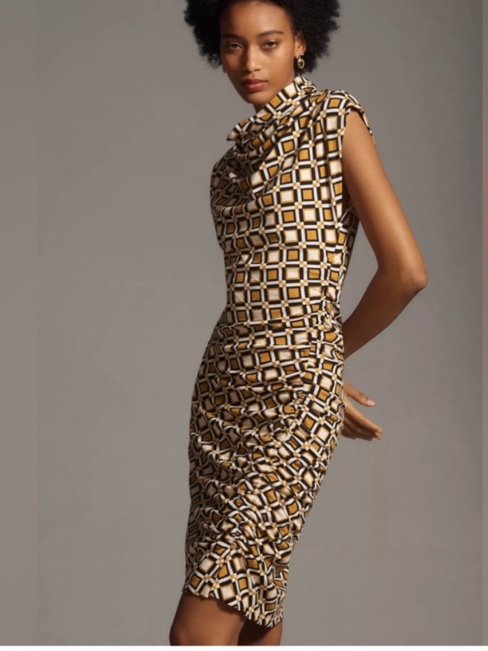 Anthropologie cowl neck Maya dress